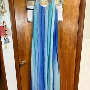 Blue Ombre Maxi Dress